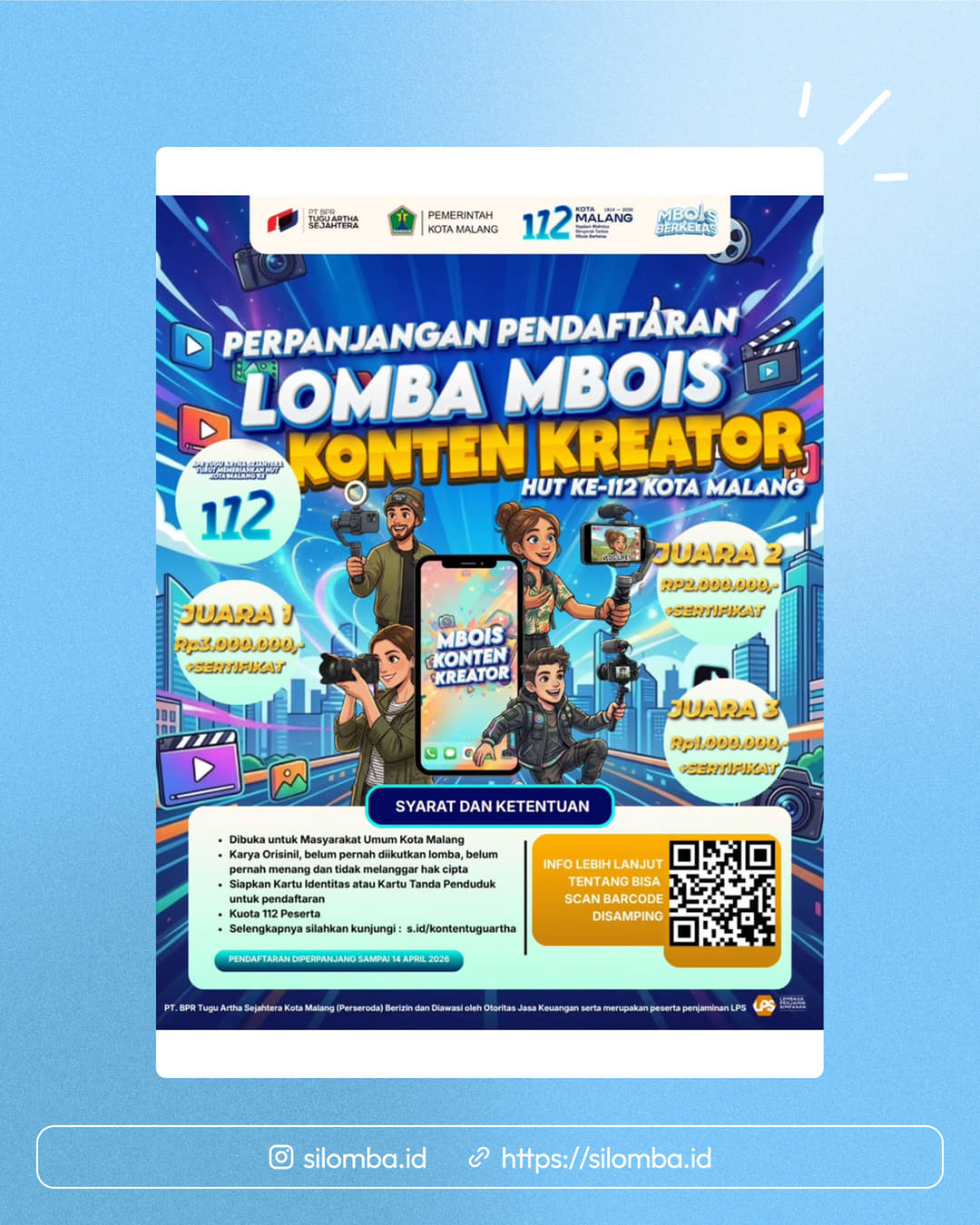 Lomba Mbois Konten Kreator - Poster 1