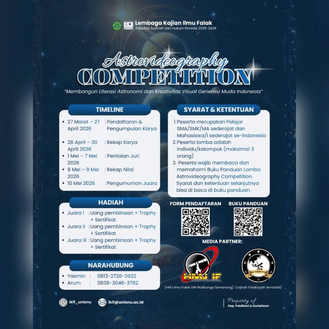 ASTROVIDEOGRAPHY COMPETITION 2026 - Poster 2