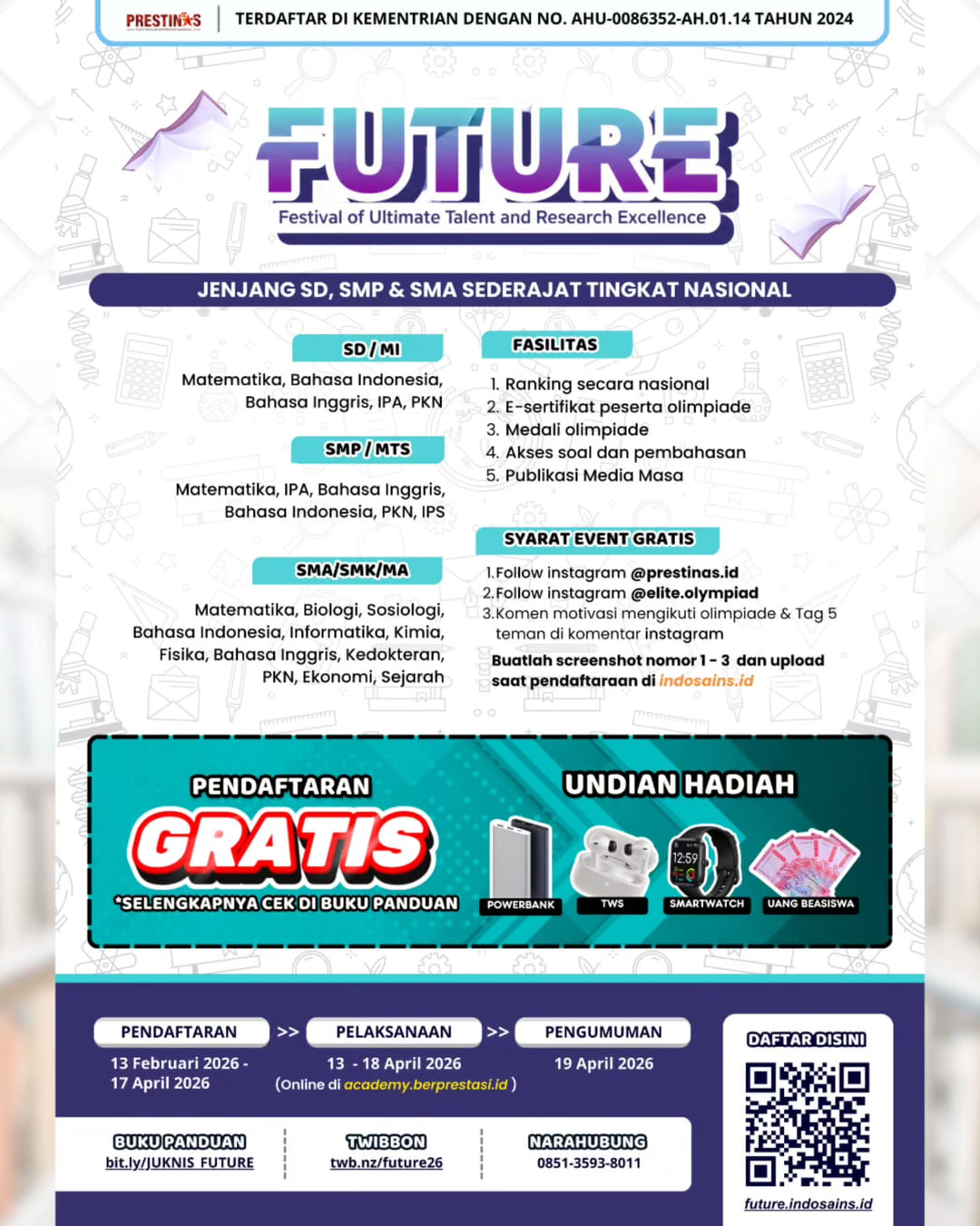 FUTURE 2026 — Festival of Ultimate Talent and Research Excellence - Poster 2