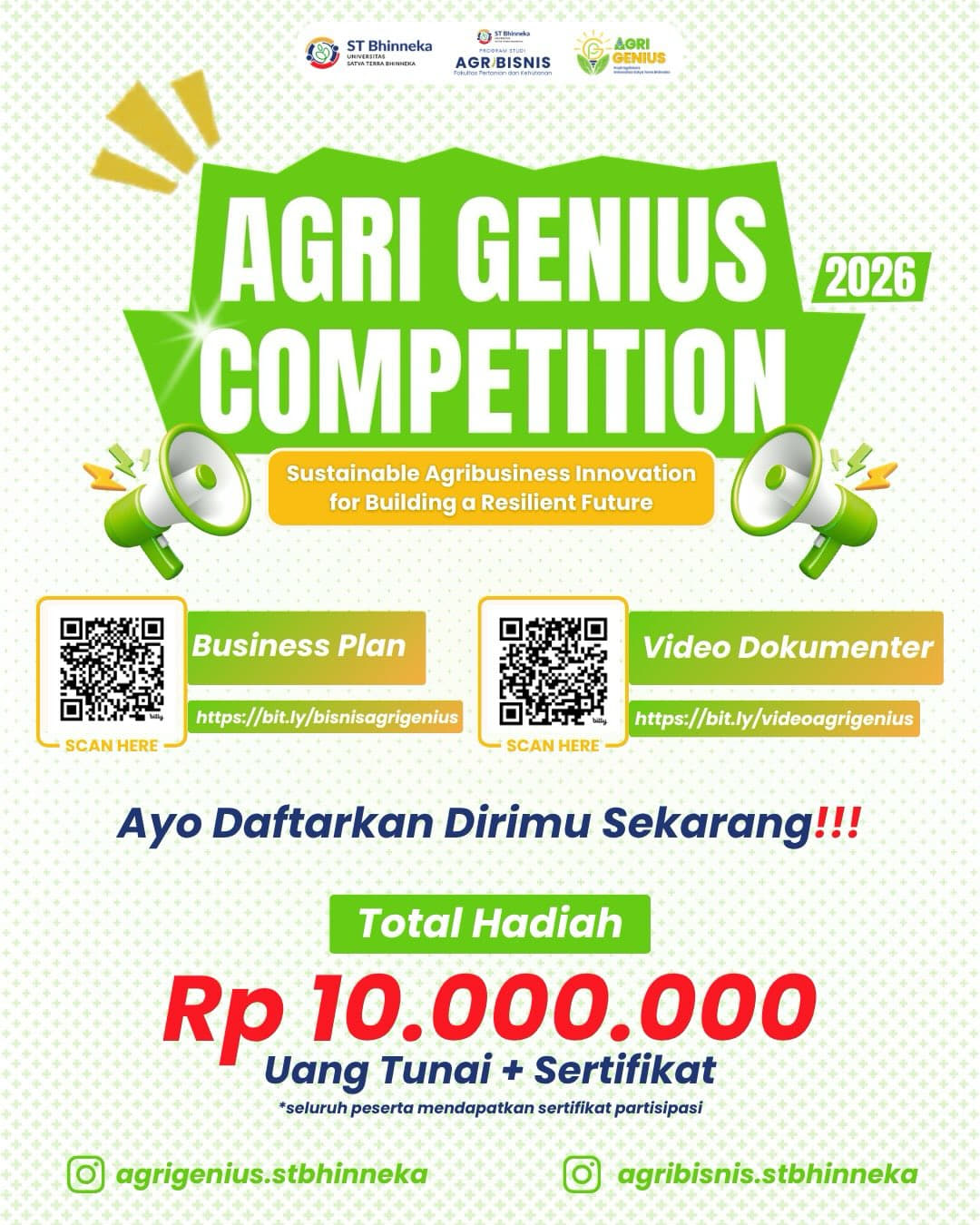 Agri Genius Competition 2026 - Poster 2