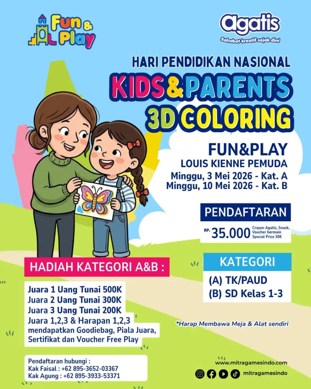 KIDS&PARENTS 3D COLORING - Poster 2