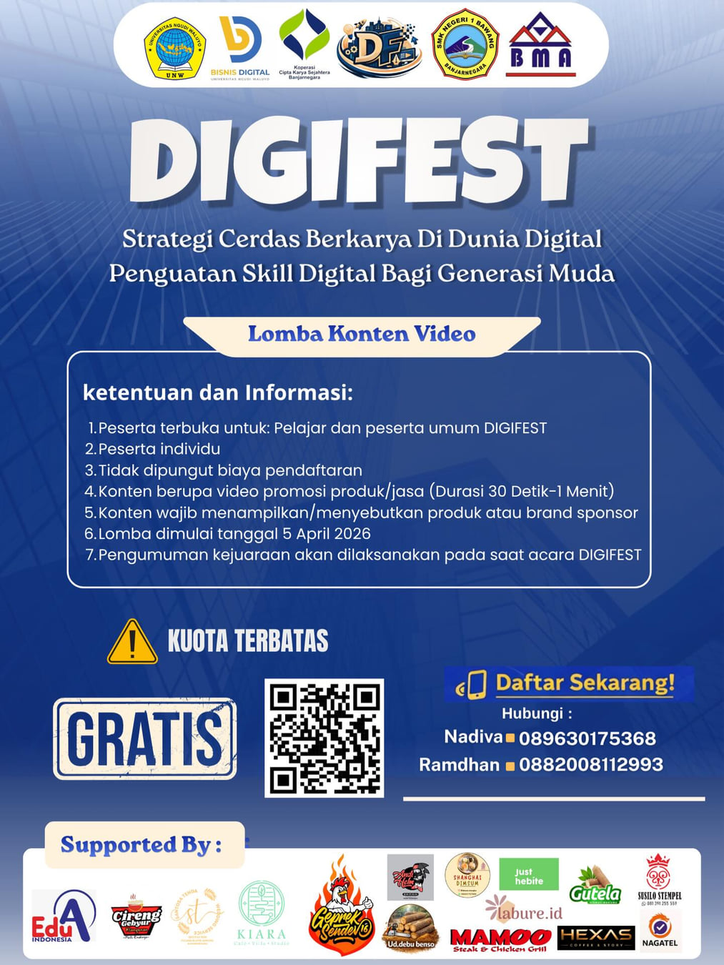 Lomba Konten Video DIGIFEST! - Poster 2