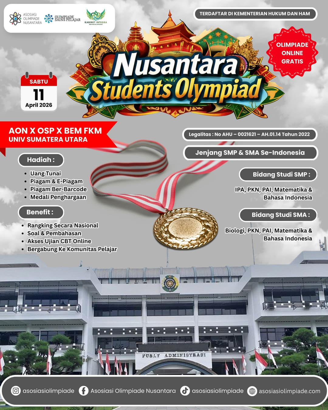 Nusantara Students Olympiad 2026 - Poster 2