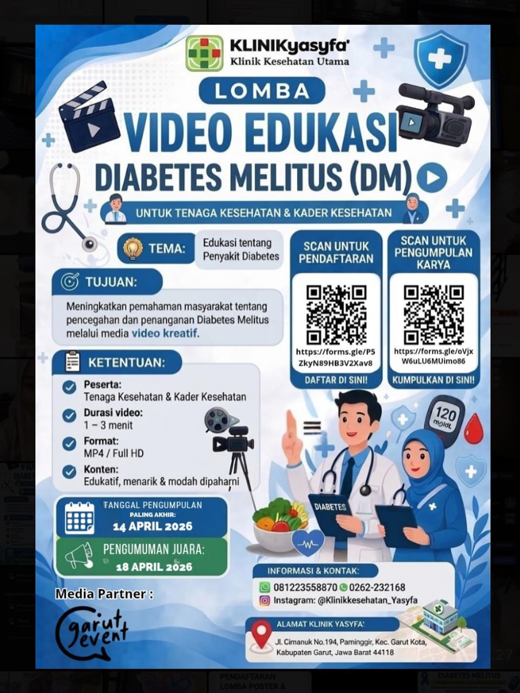 KLINIK YASYFA’S DIABETES DAY CREATIVE CHALLENGE - Poster 2