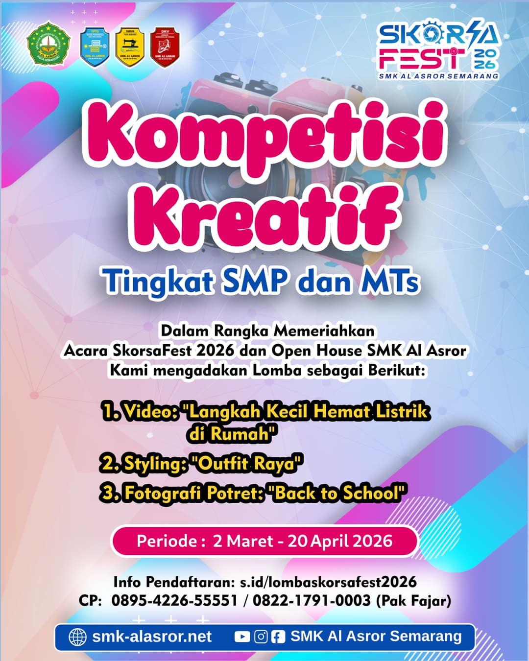 Kompetisi Kreatif SkorsaFest 2026 - Poster 2