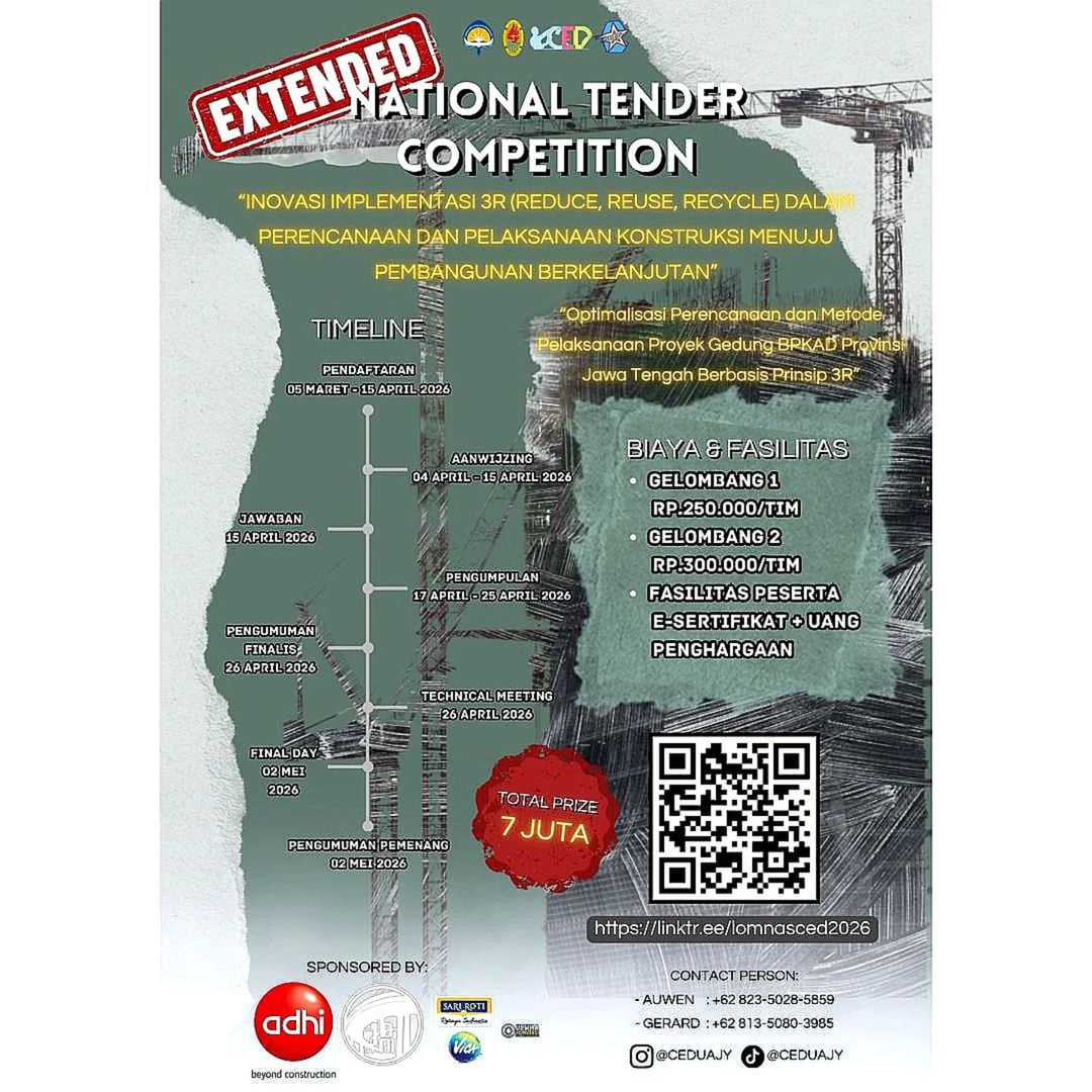 NATIONAL TENDER COMPETITION 2026 - Poster 2