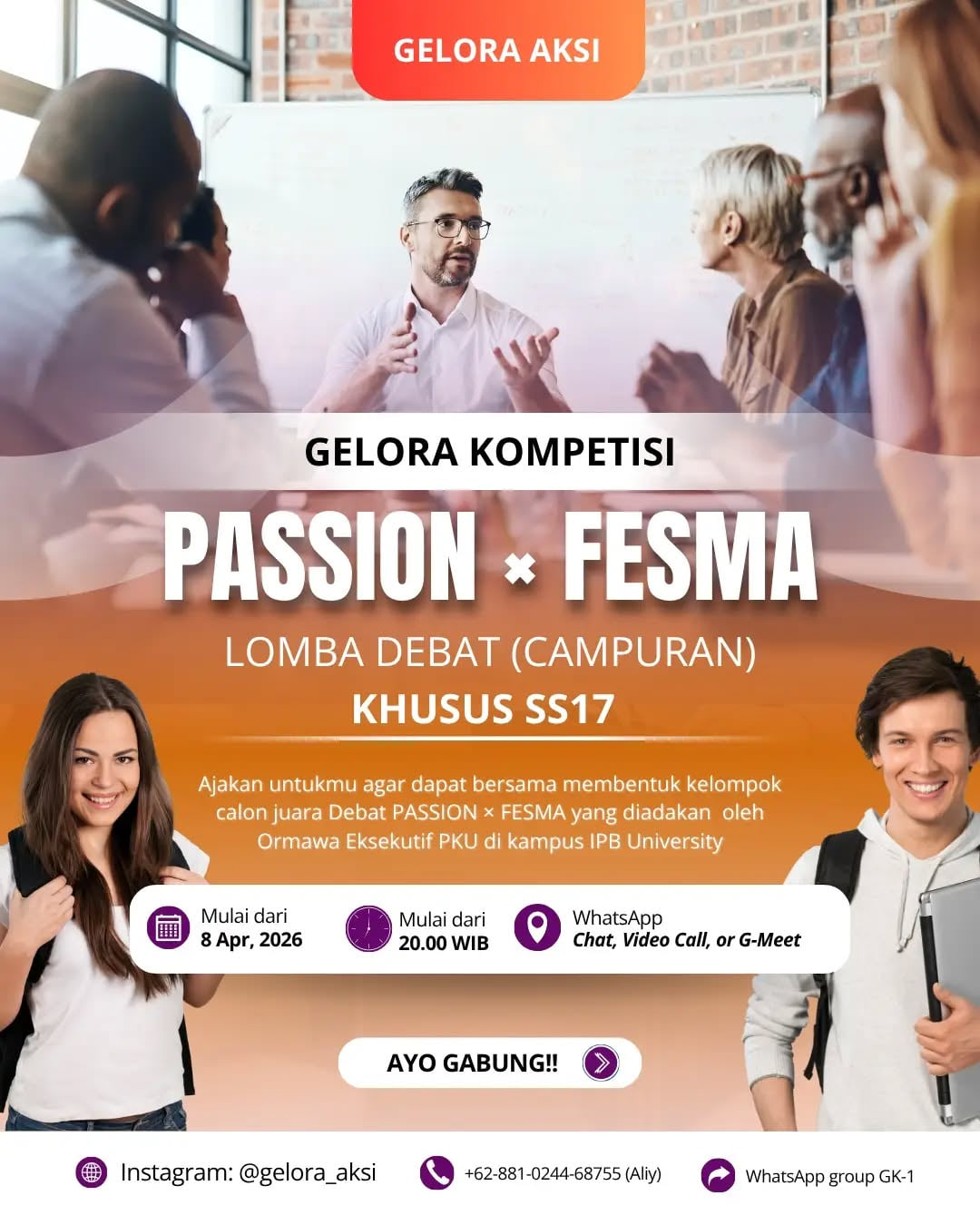 Lomba Debat Passion × FESMA 2026 - Poster 2
