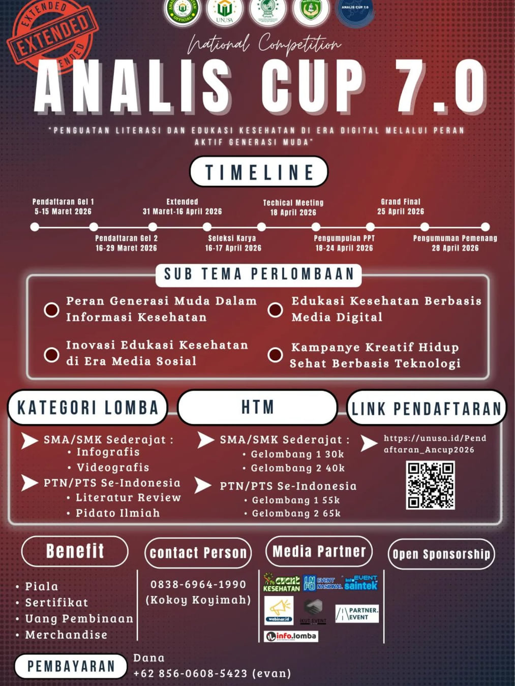 National Competition ANALIS CUP 7.0 - Poster 2