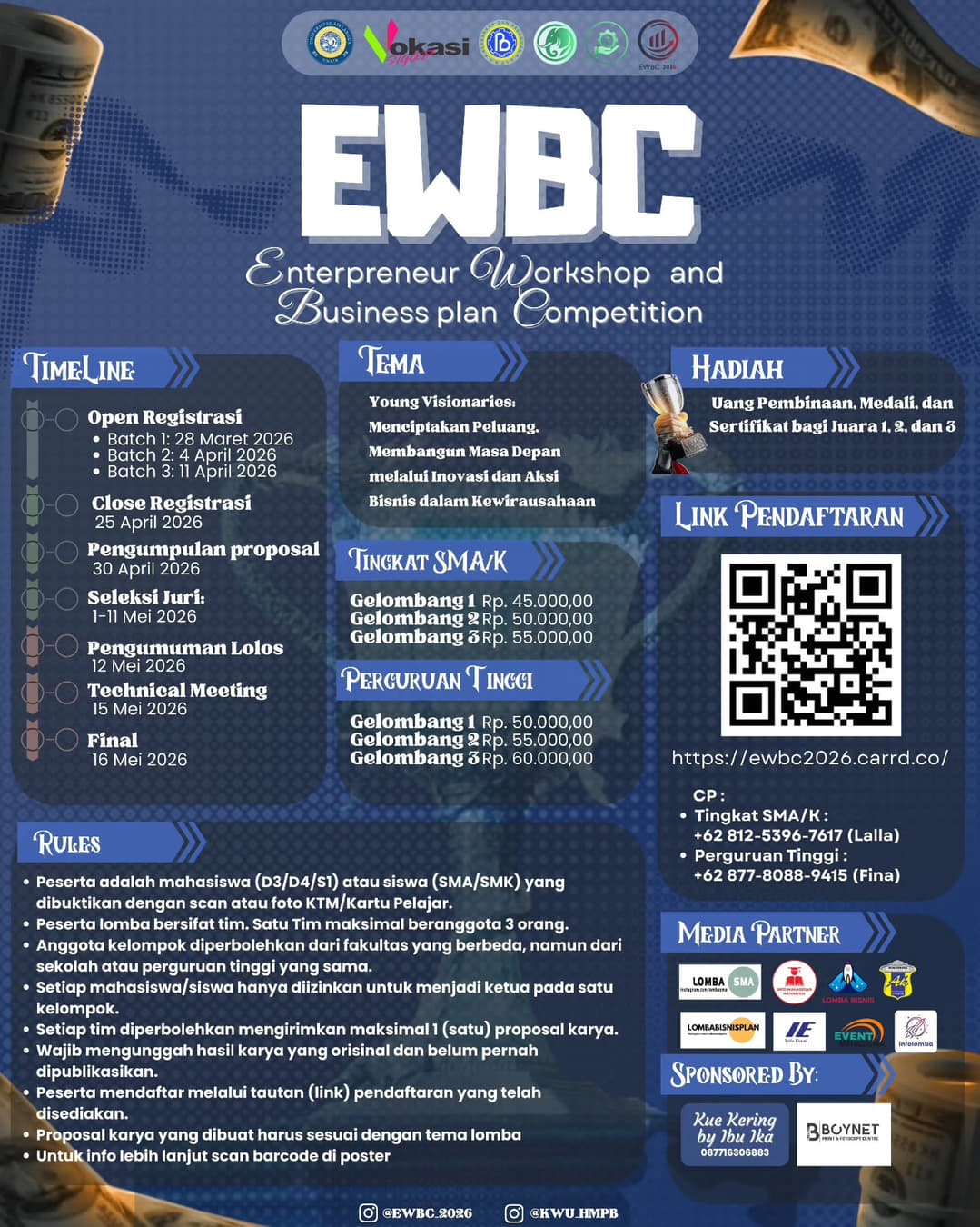 EWBC 2026: Entrepreneur Workshop & Business Plan Competition - Poster 2
