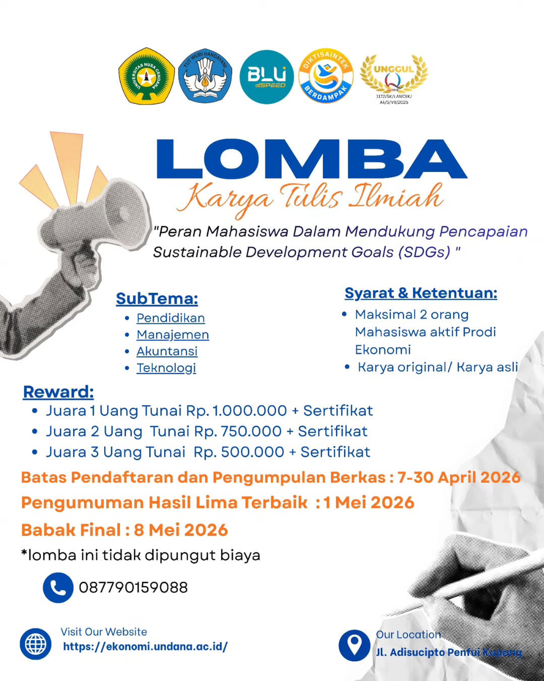 Lomba Karya Tulis Ilmiah 2026 - Poster 2