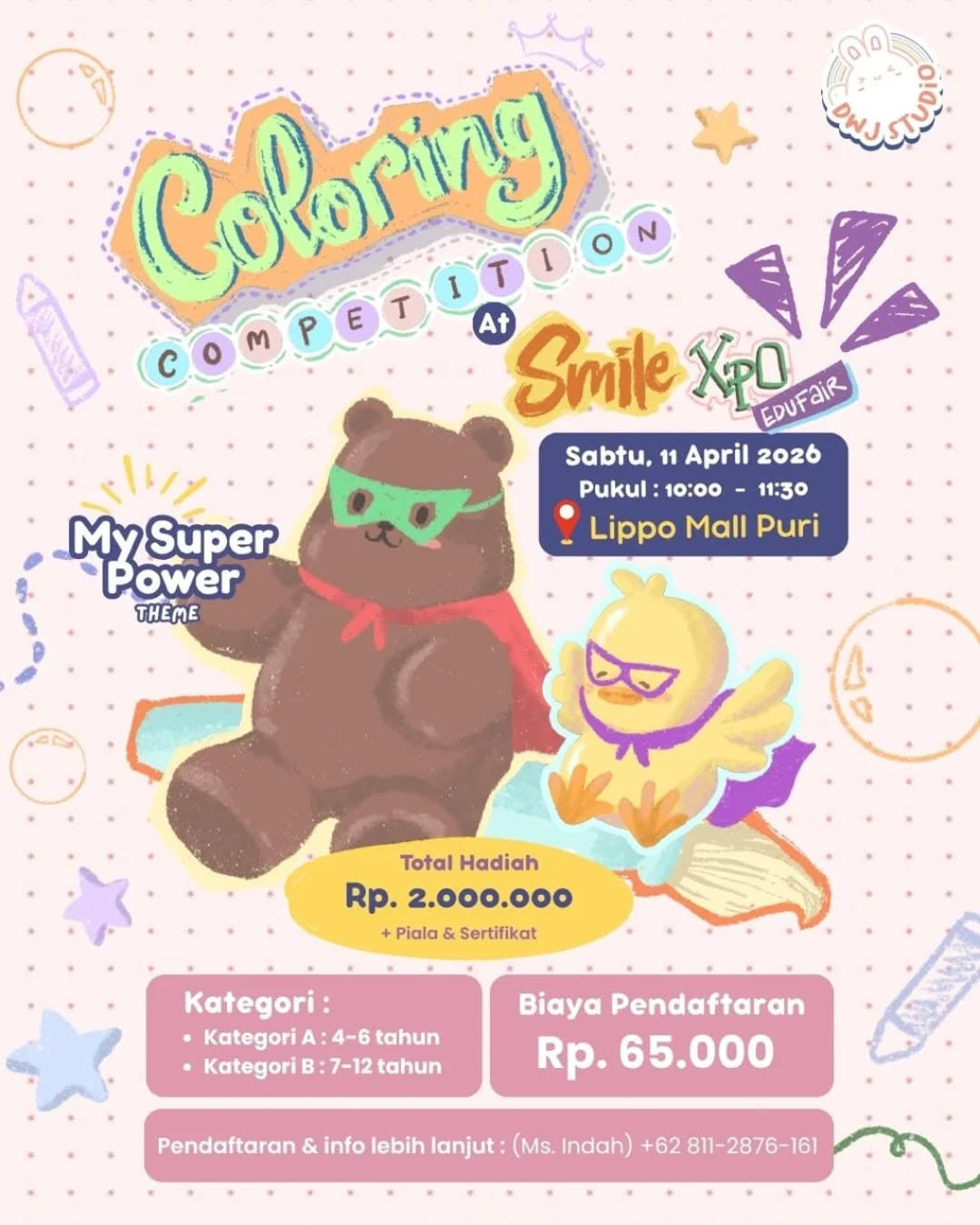 Lomba Mewarnai My Super Power - Poster 2