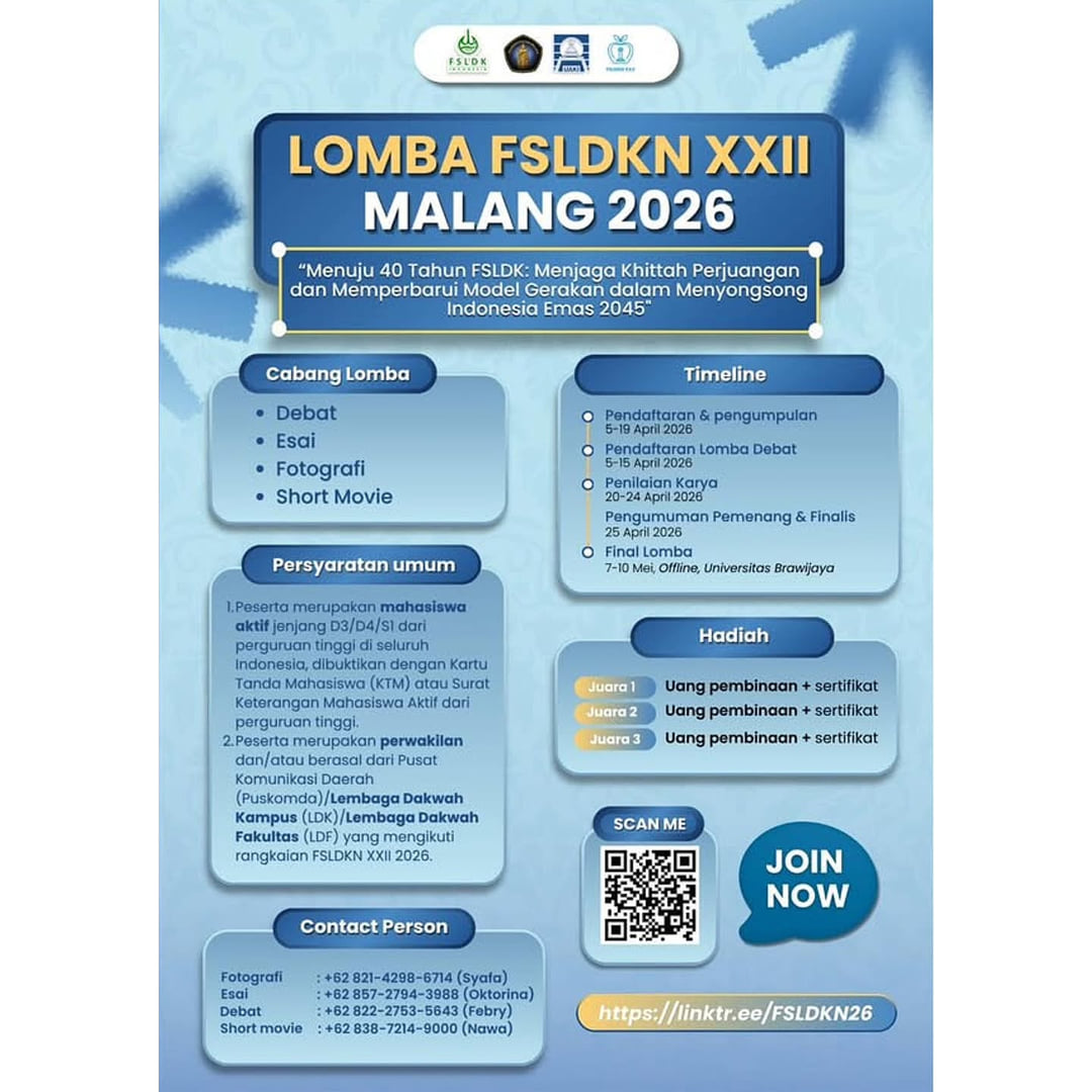 Lomba FSLDKN XXII Malang 2026 - Poster 2