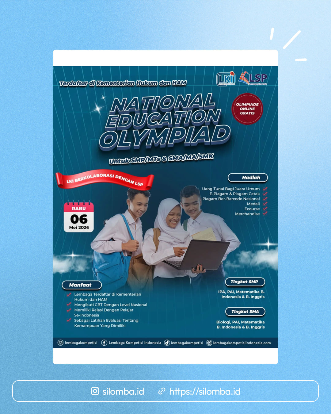 NATIONAL EDUCATION OLYMPIAD 2026 - Poster 1