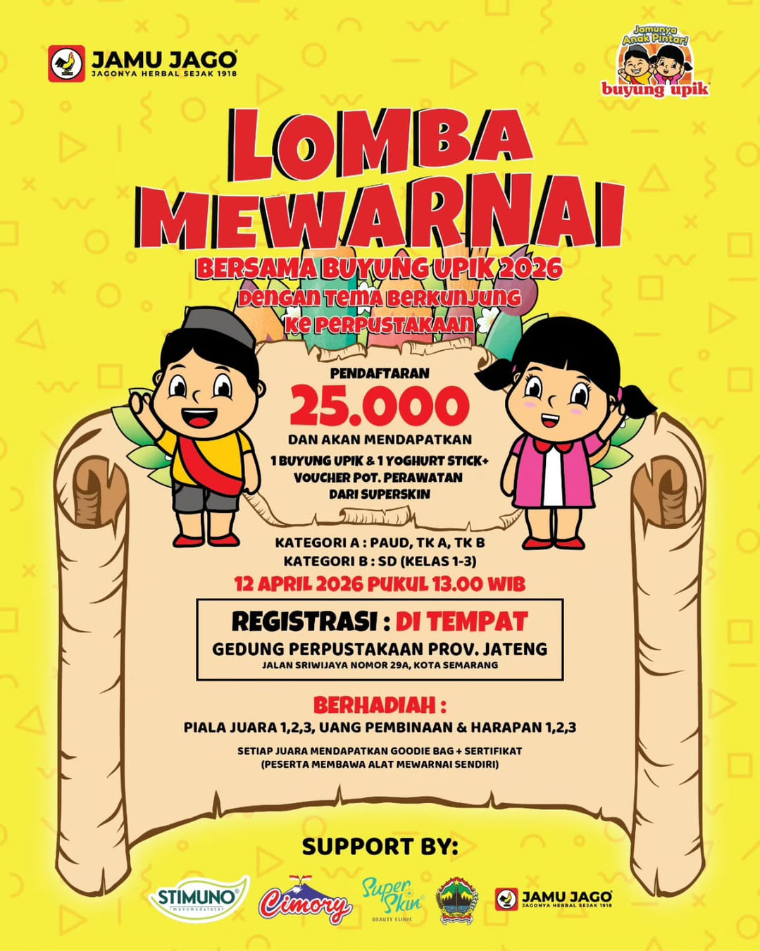 Lomba Mewarnai di Perpustakaan Jawa Tengah - Poster 2