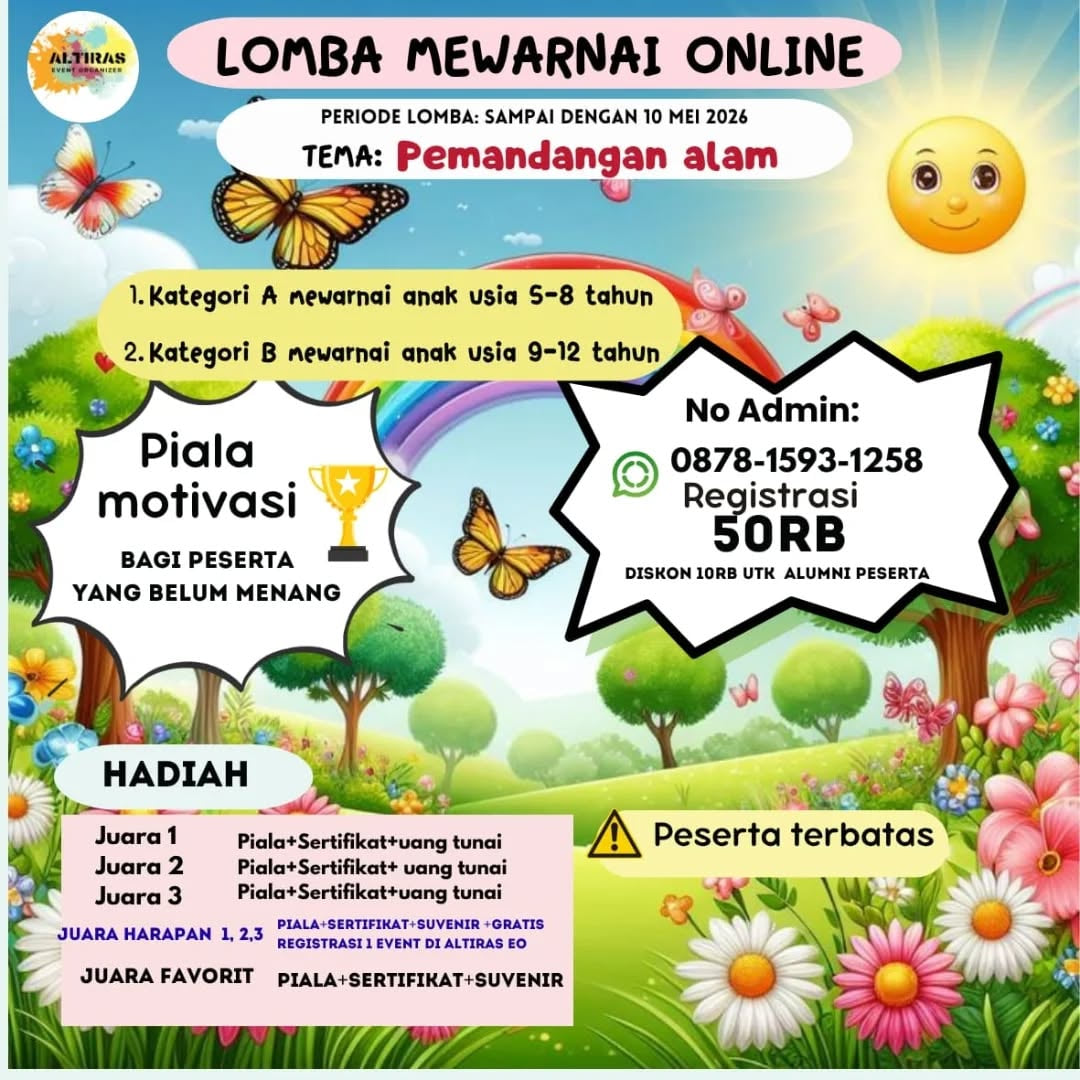 Lomba Mewarnai dan Menggambar ALTIRAS EO - Poster 2