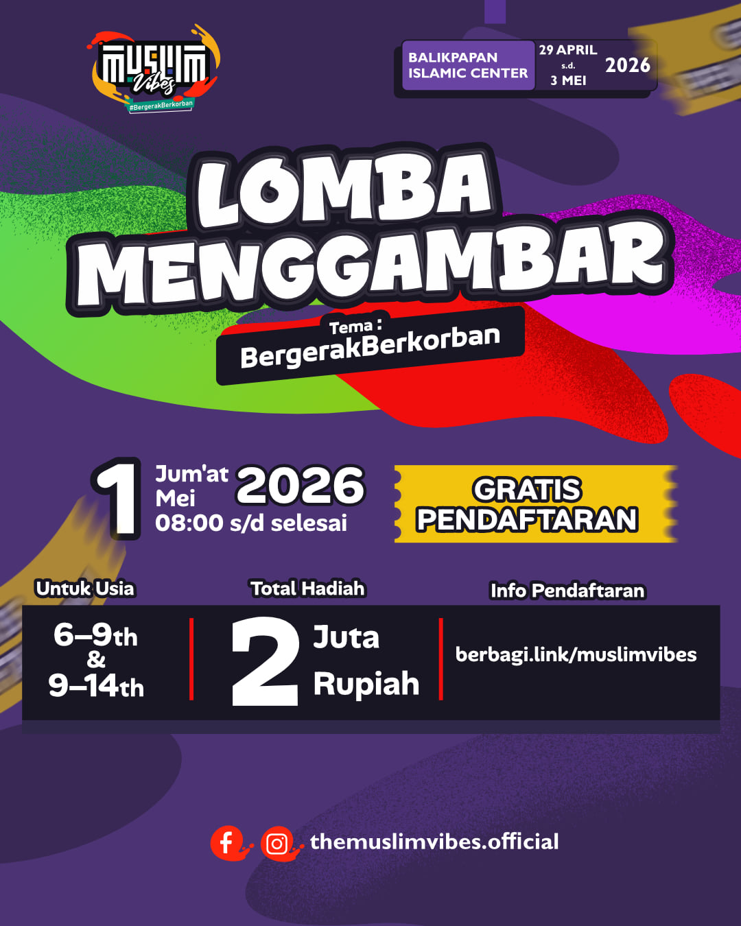 Lomba Menggambar Muslim Vibes 5.0 - Poster 2