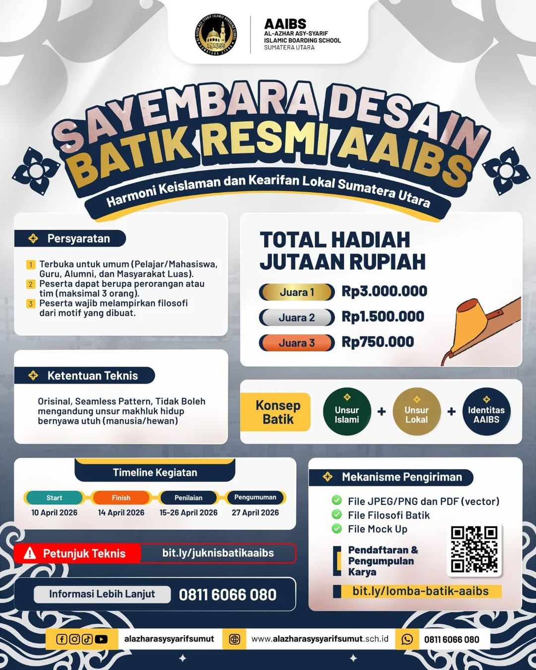 Sayembara Desain Batik AAIBS Sumut 2026 - Poster 2