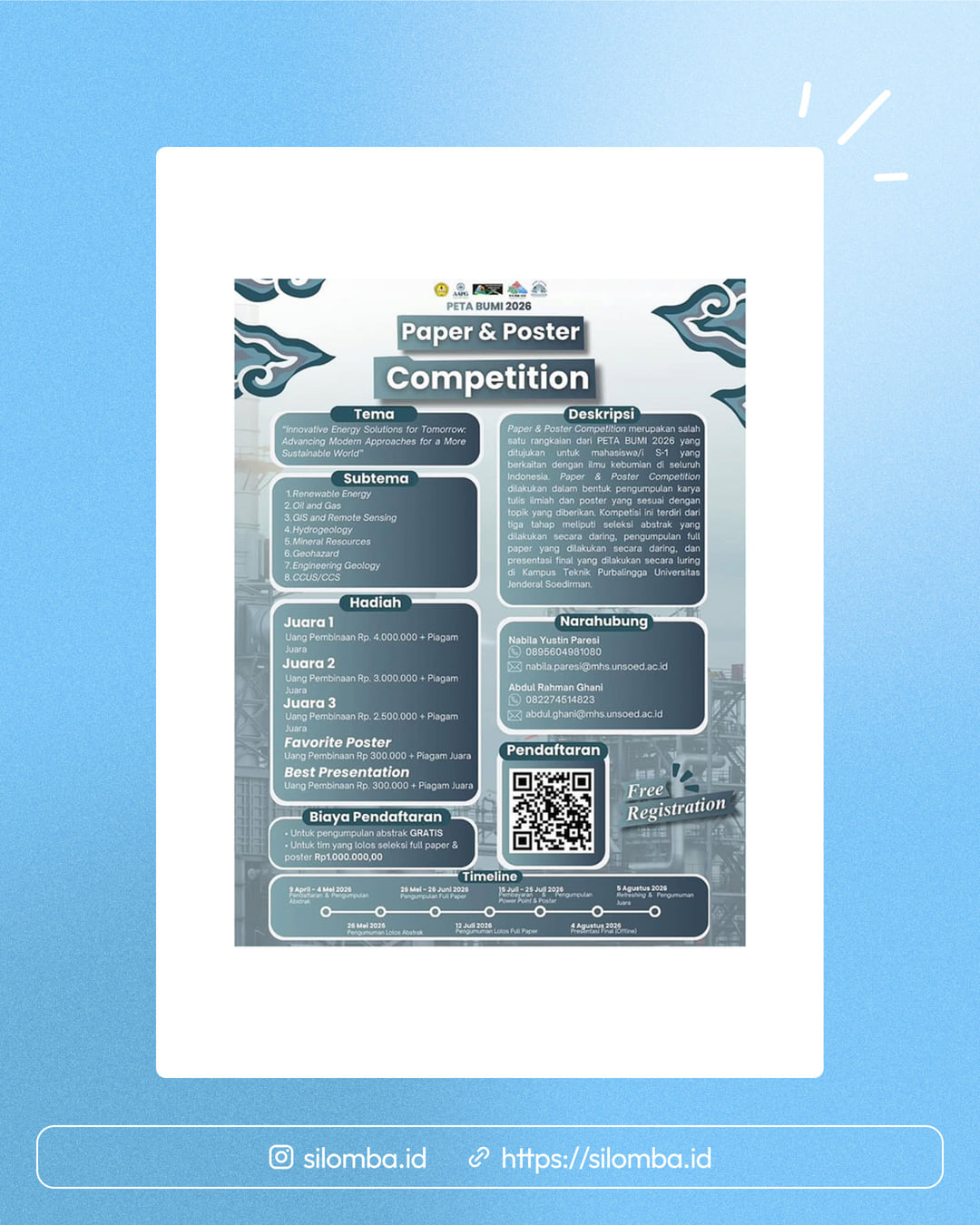 Paper & Poster Competition PETA BUMI 2026 - Poster 1