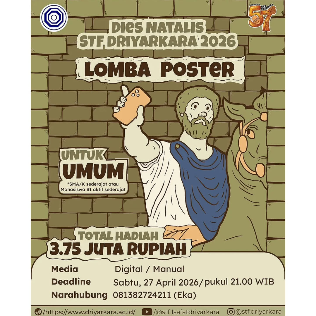 Lomba Poster Dies Natalis ke-57 STF Driyarkara 2026 - Poster 2