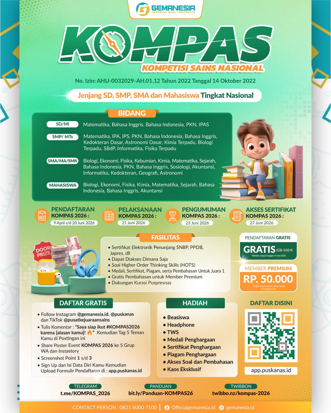 KOMPETISI SAINS NASIONAL (KOMPAS) 2026 - Poster 2