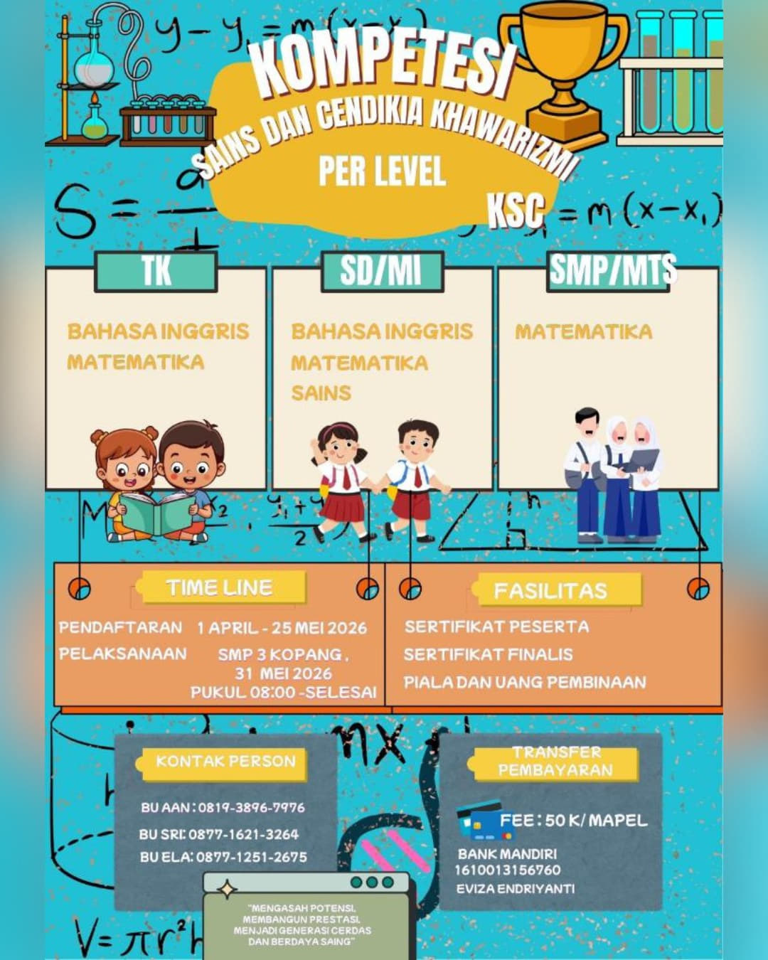 Kompetisi Sains dan Cendikia Khawarizmi - Poster 2