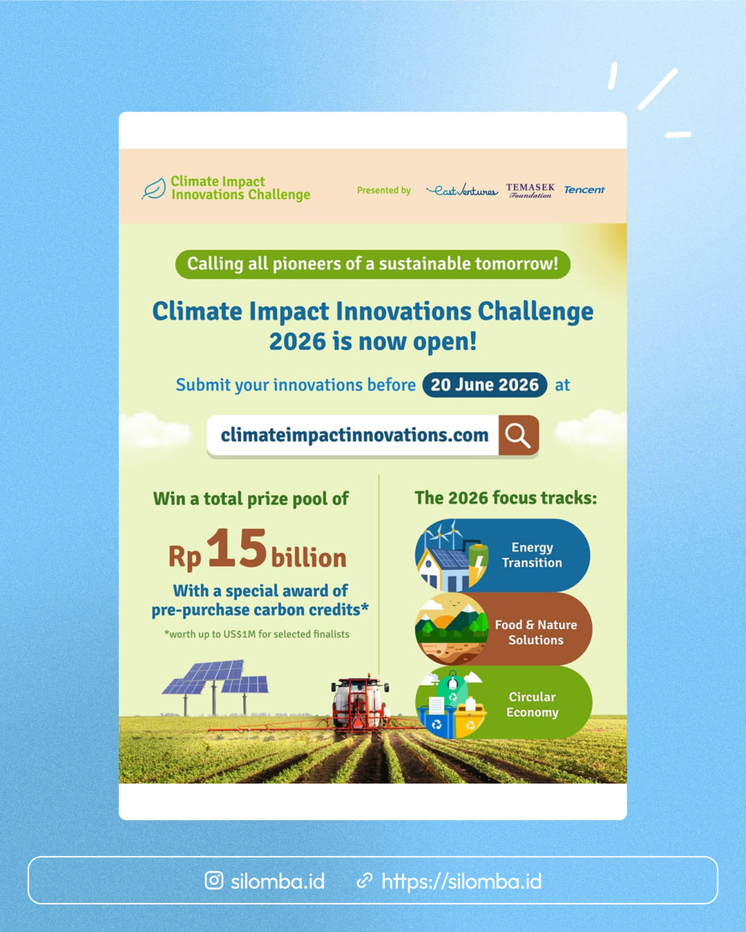 Climate Impact Innovations Challenge (CIIC) 2026 - Poster 1