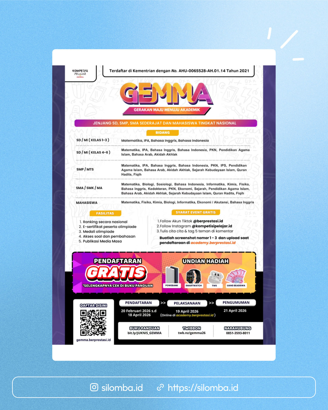GEMMA 2026 ā Gerakan Maju Menuju Akademik - Poster 1