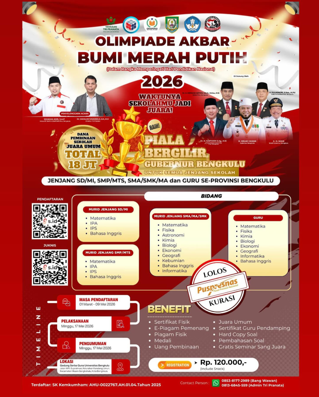 OLIMPIADE AKBAR BUMI MERAH PUTIH (OABMP) 2026 - Poster 2