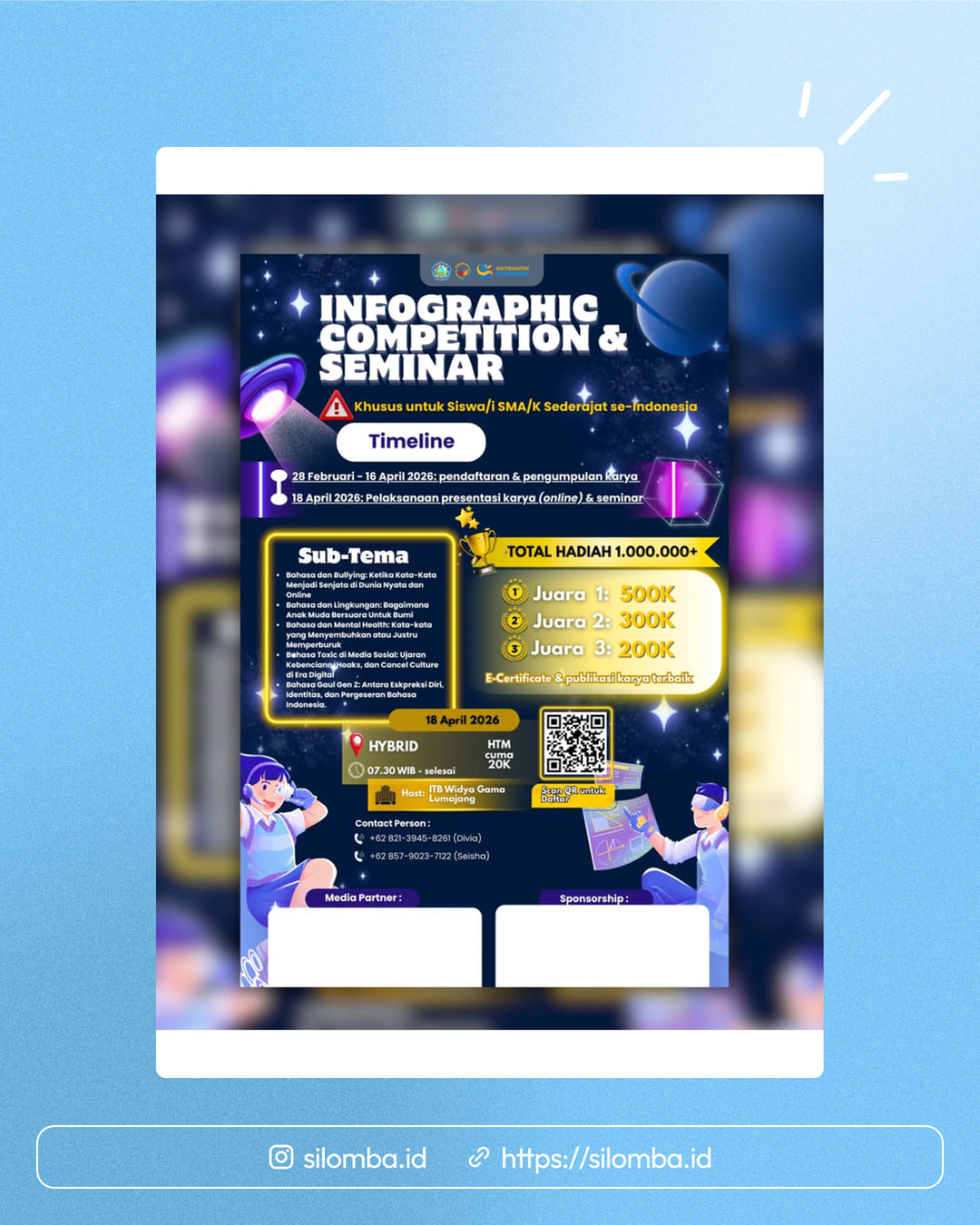 Lomba Infografis Nasional + Seminar GenZSpeak - Poster 1