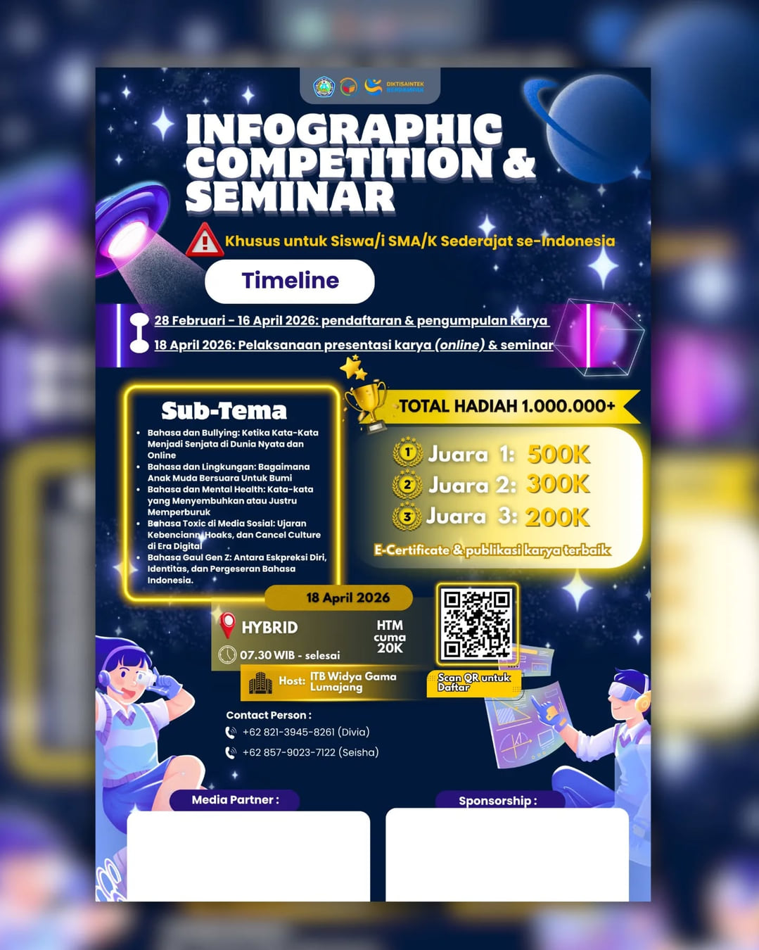 Lomba Infografis Nasional + Seminar GenZSpeak - Poster 2