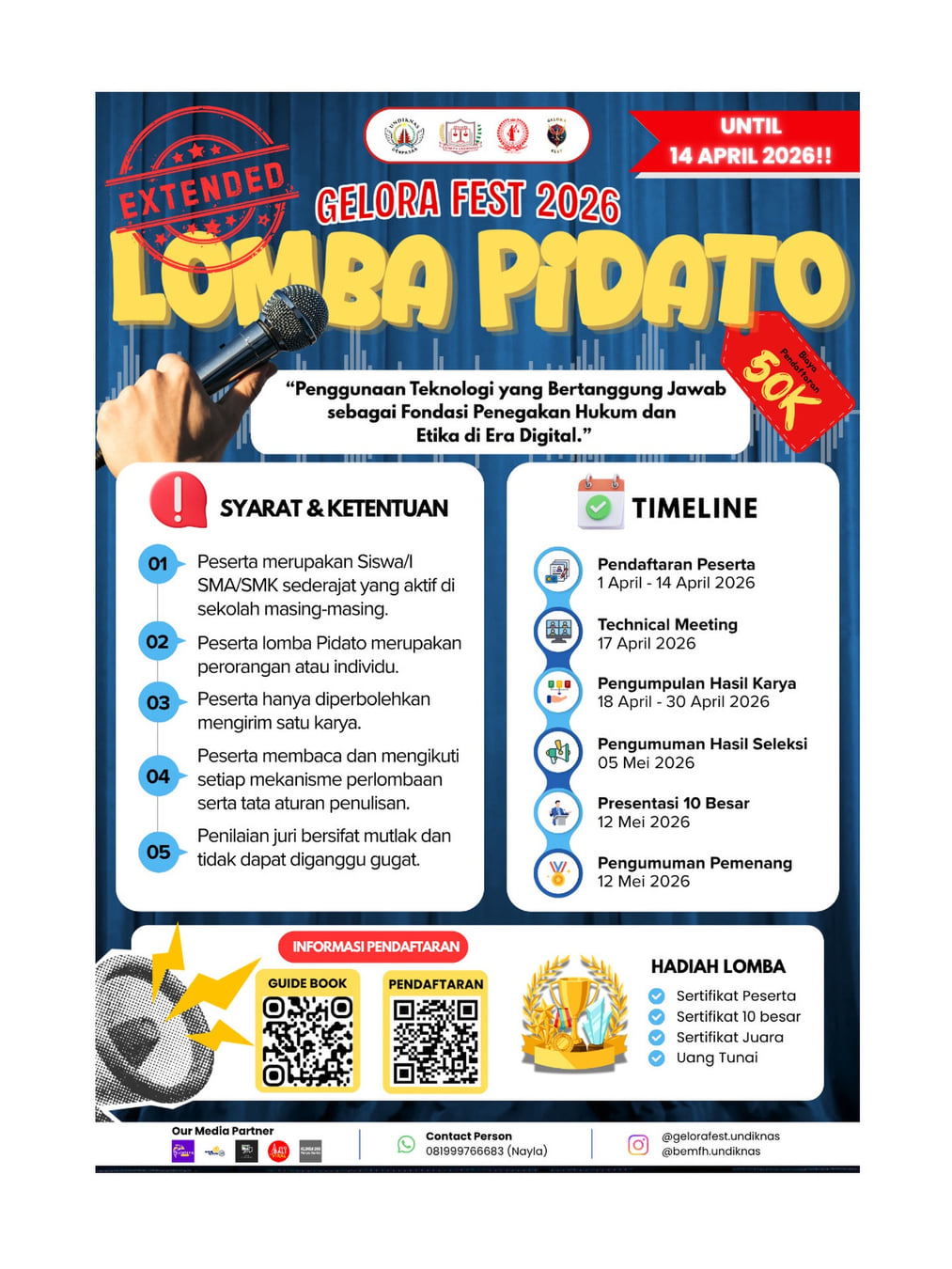 Lomba Pidato - Poster 2