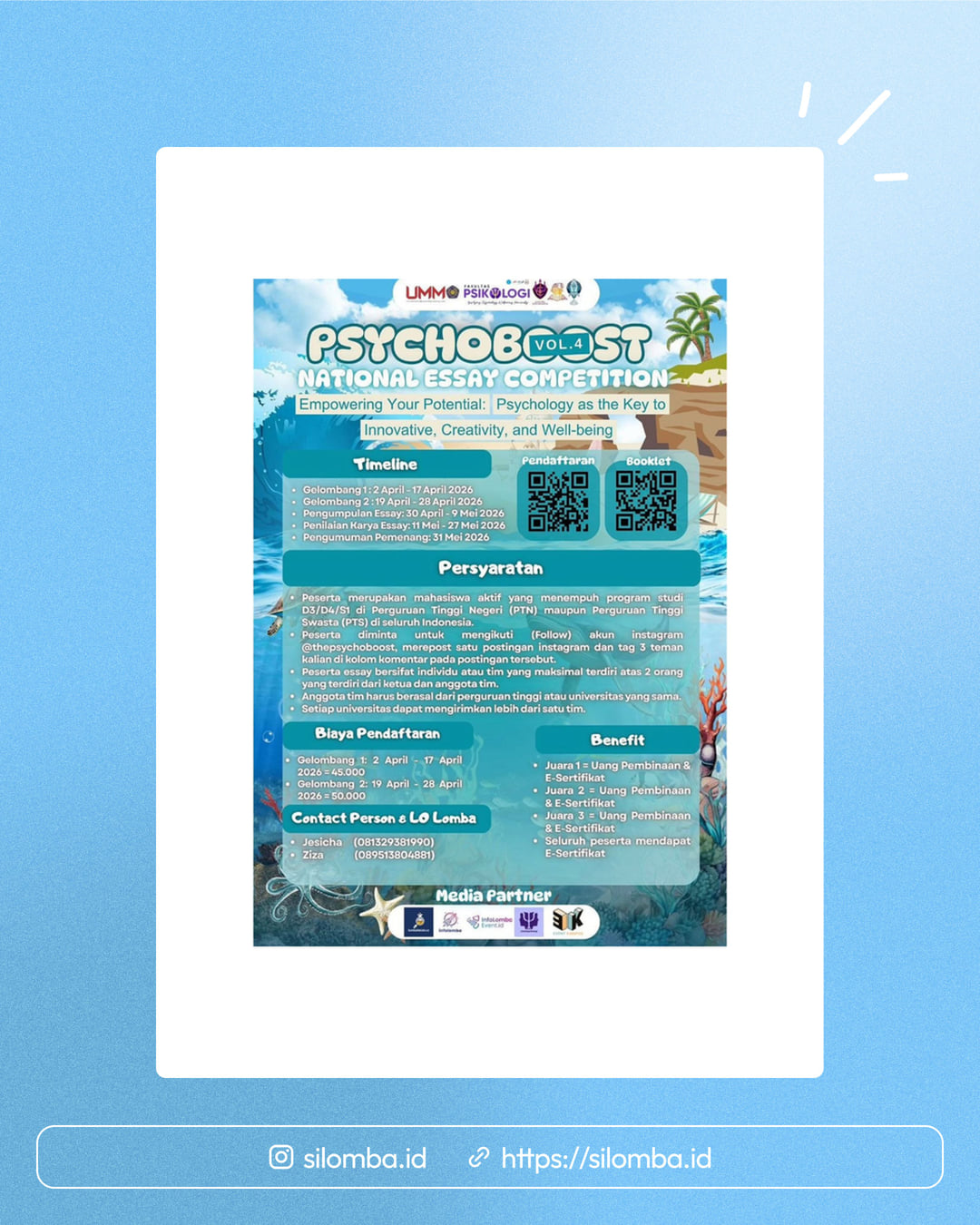 PsychoBoost! Vol. 4: Poster and Essay National Competition - Poster 1