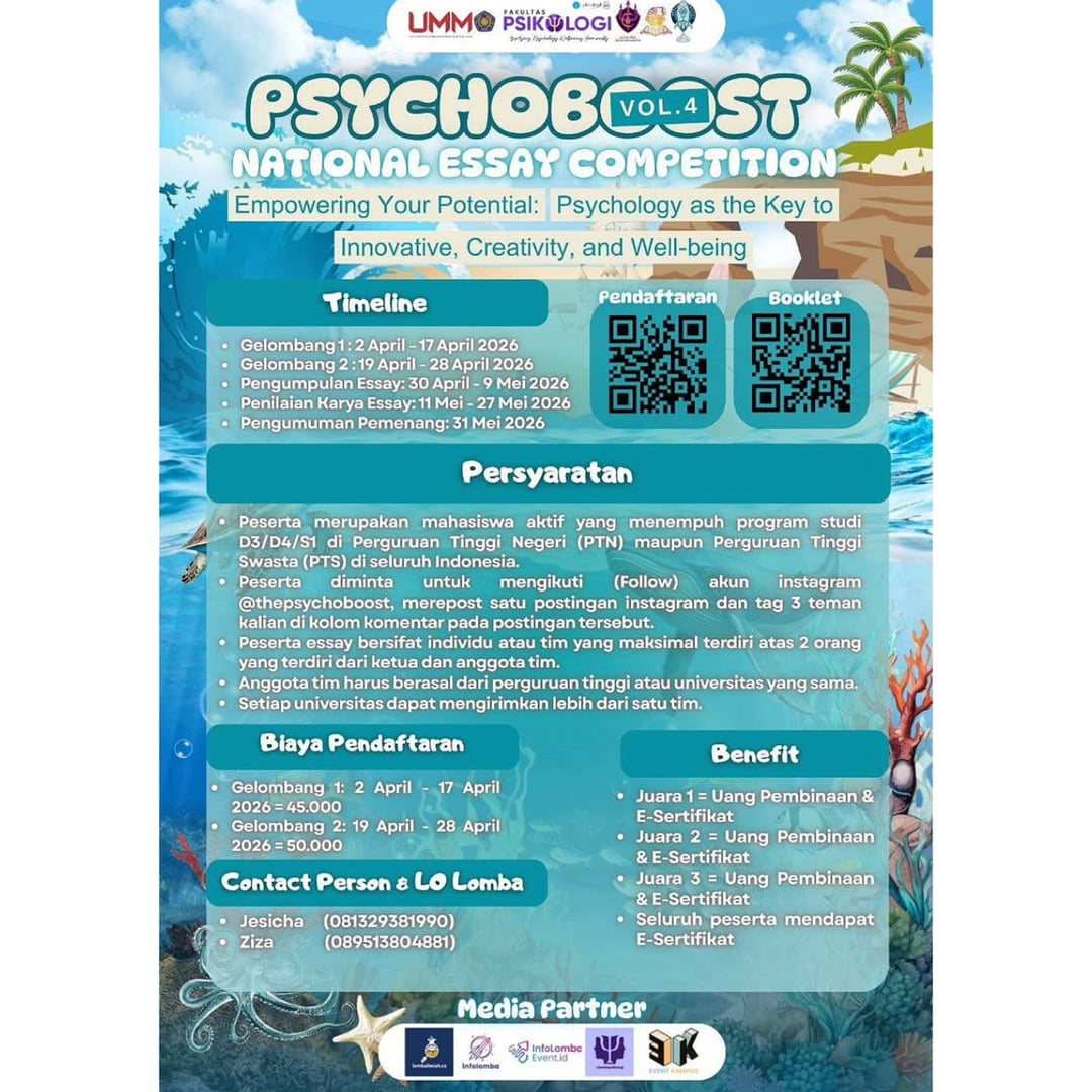 PsychoBoost! Vol. 4: Poster and Essay National Competition - Poster 2