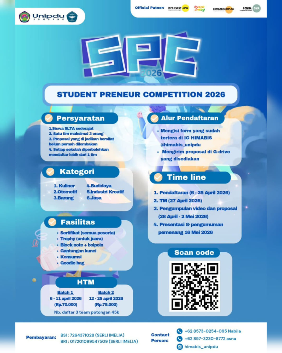 STUDENT PRENEUR COMPETITION 2026 - Poster 2