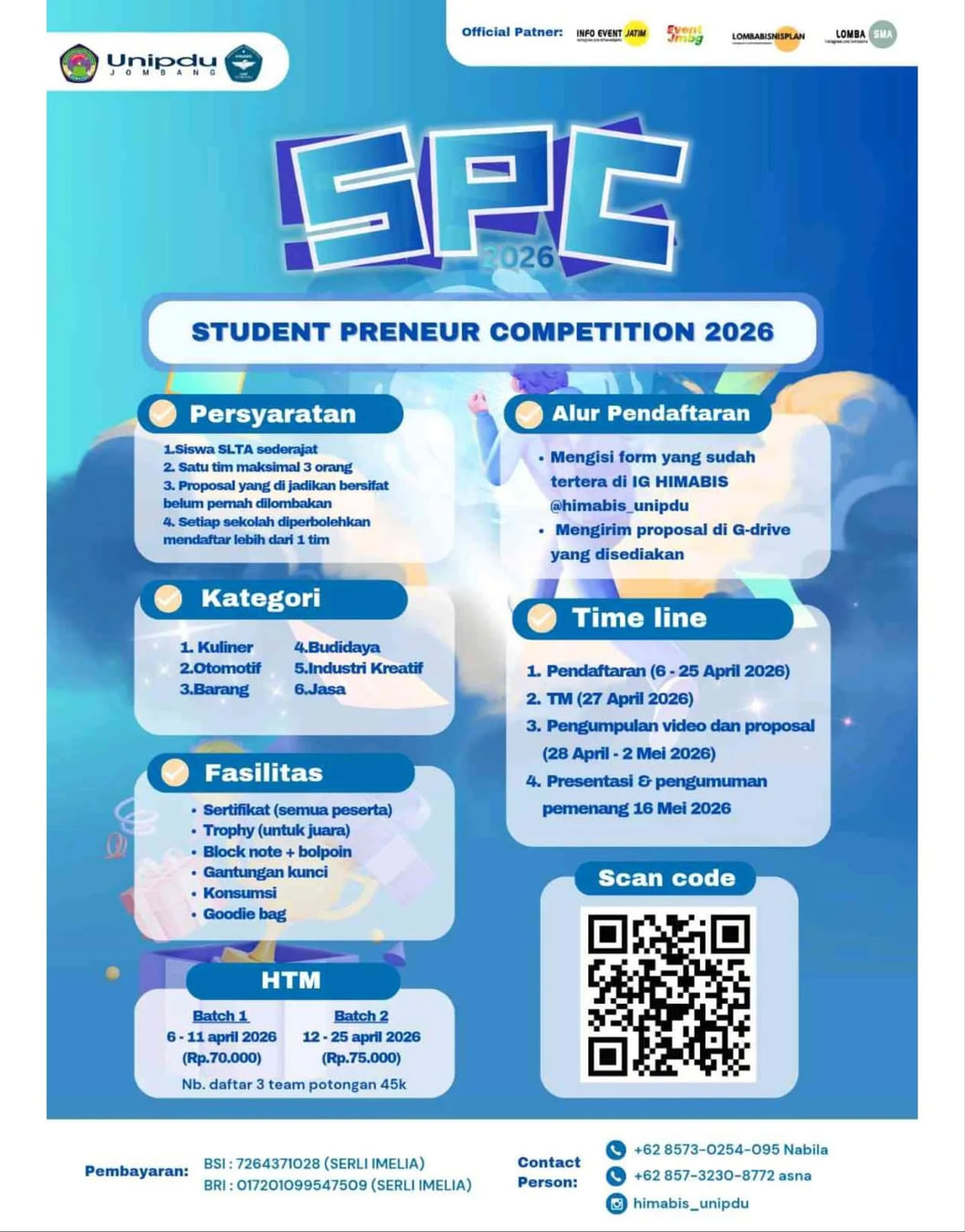 STUDENT PRENEUR COMPETITION 2026 - Poster 2