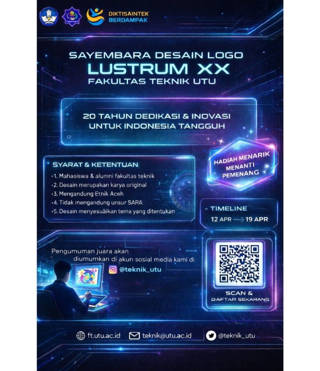 Sayembara Desain Logo Lustrum XX - Poster 2