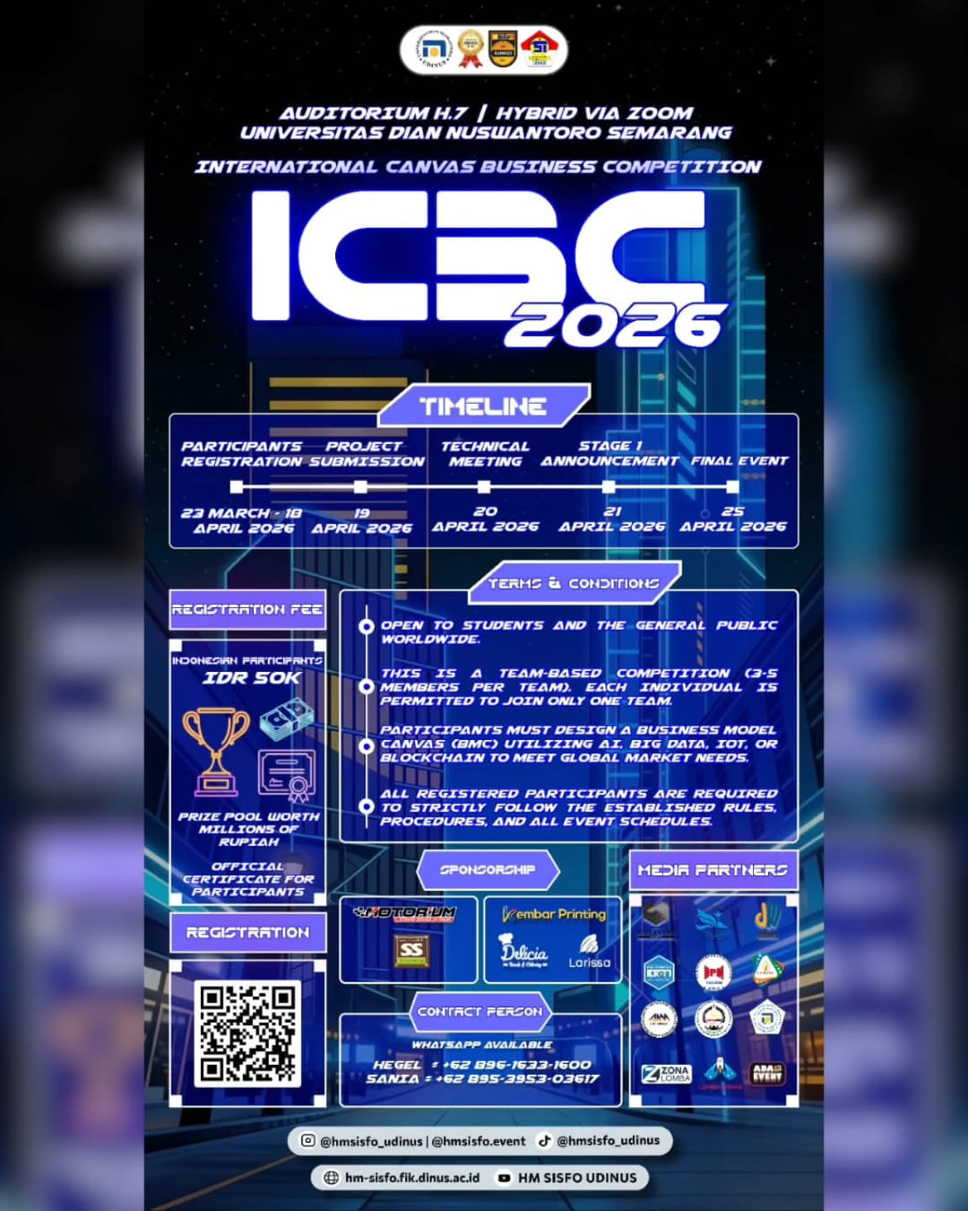 International Canvas Business Competition (ICBC) 2026 - Poster 2