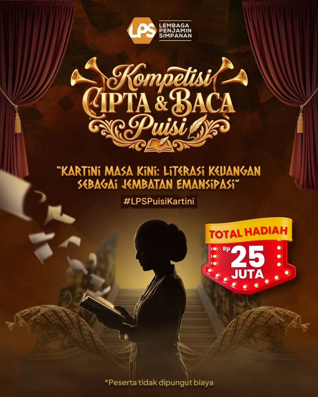 Kompetisi Cipta dan Baca Puisi LPS - Poster 2
