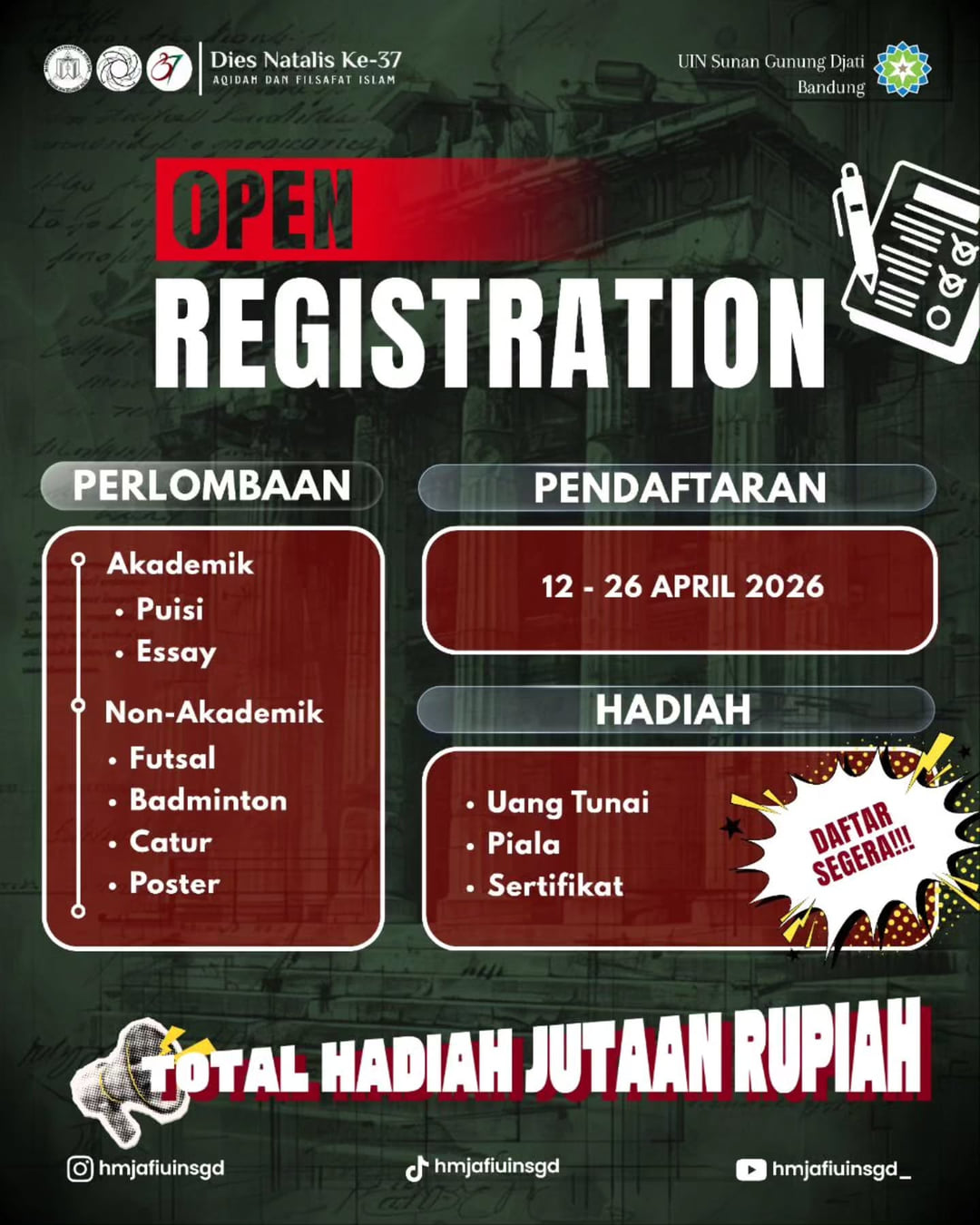 Lomba Dies Natalis AFI 37 - Poster 2
