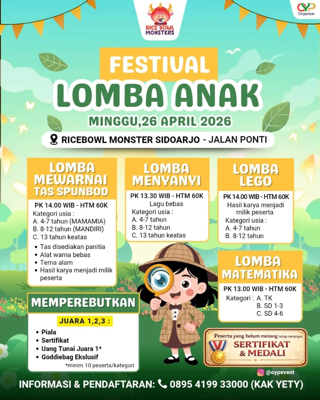 FESTIVAL LOMBA ANAK 2026 - Poster 2