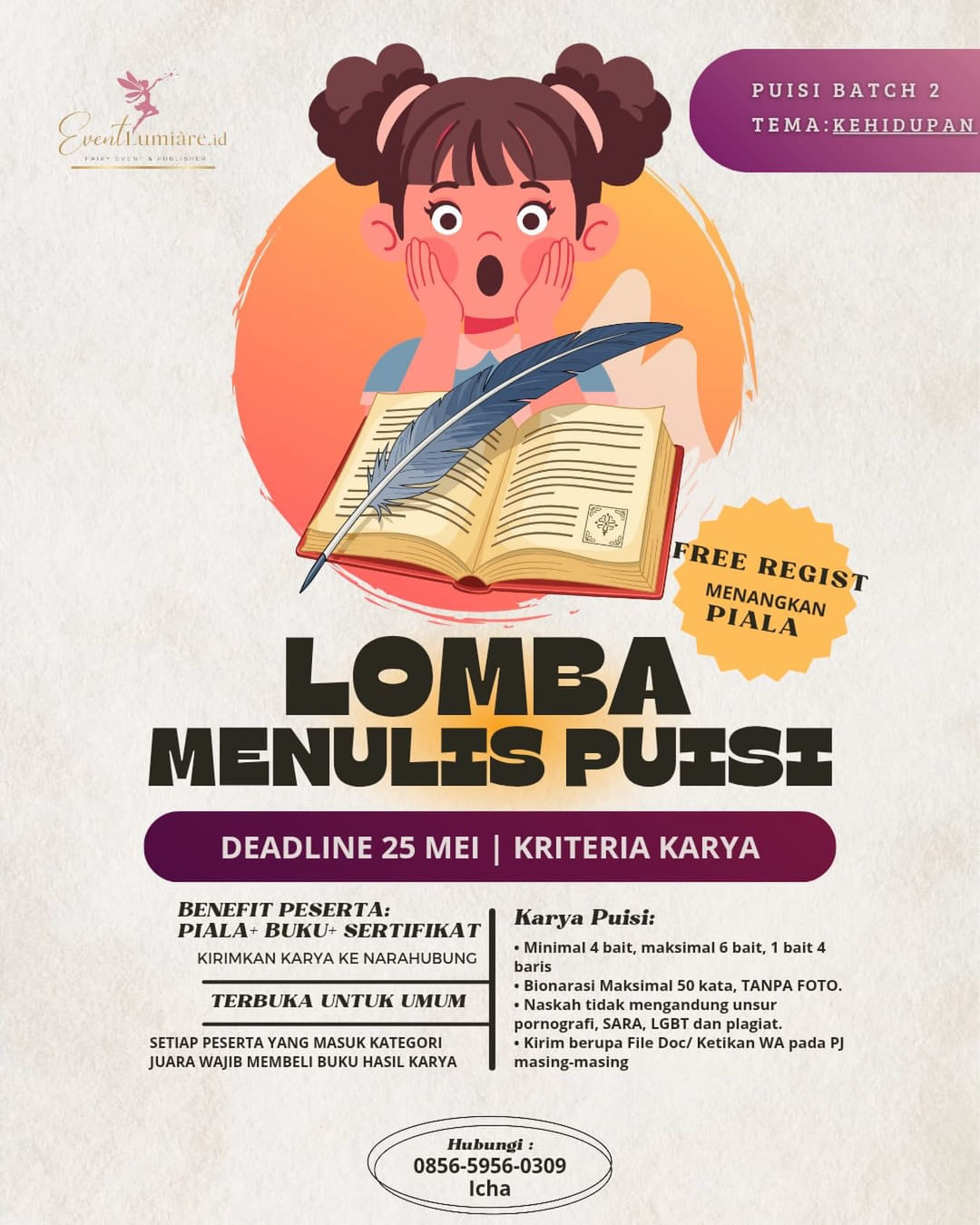 Lomba Menulis Puisi Batch 2 - Poster 2
