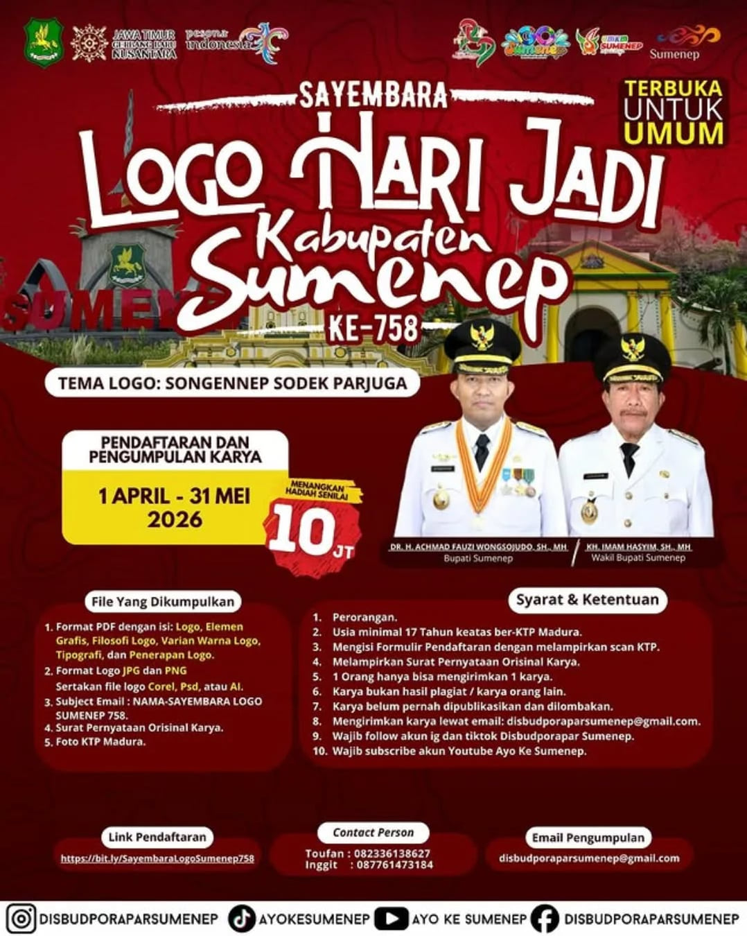 Sayembara Logo Hari Jadi Kabupaten Sumenep ke-758 - Poster 2