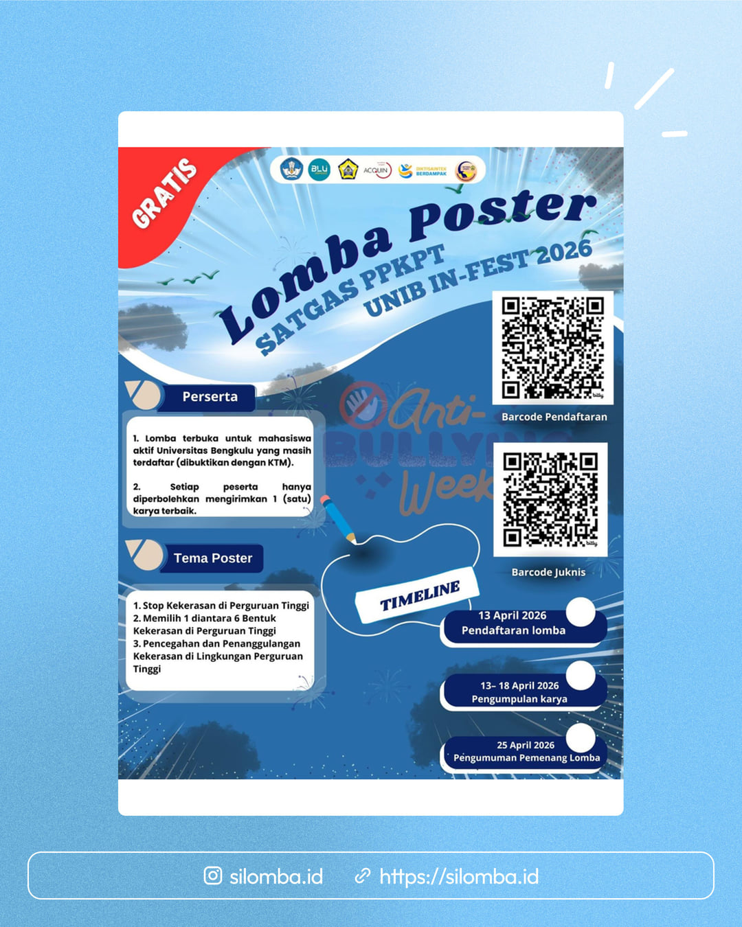 LOMBA POSTER DIGITAL SATGAS PPKPT UNIB IN-FEST 2026 - Poster 1