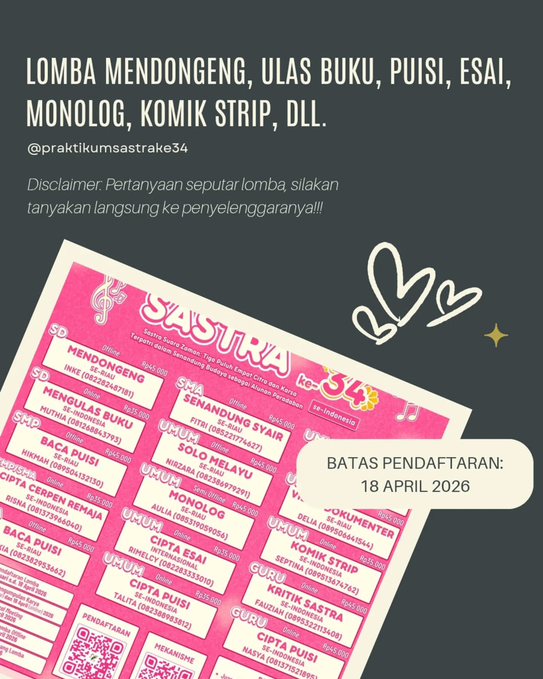 Praktikum Sastra ke-34 - Poster 2