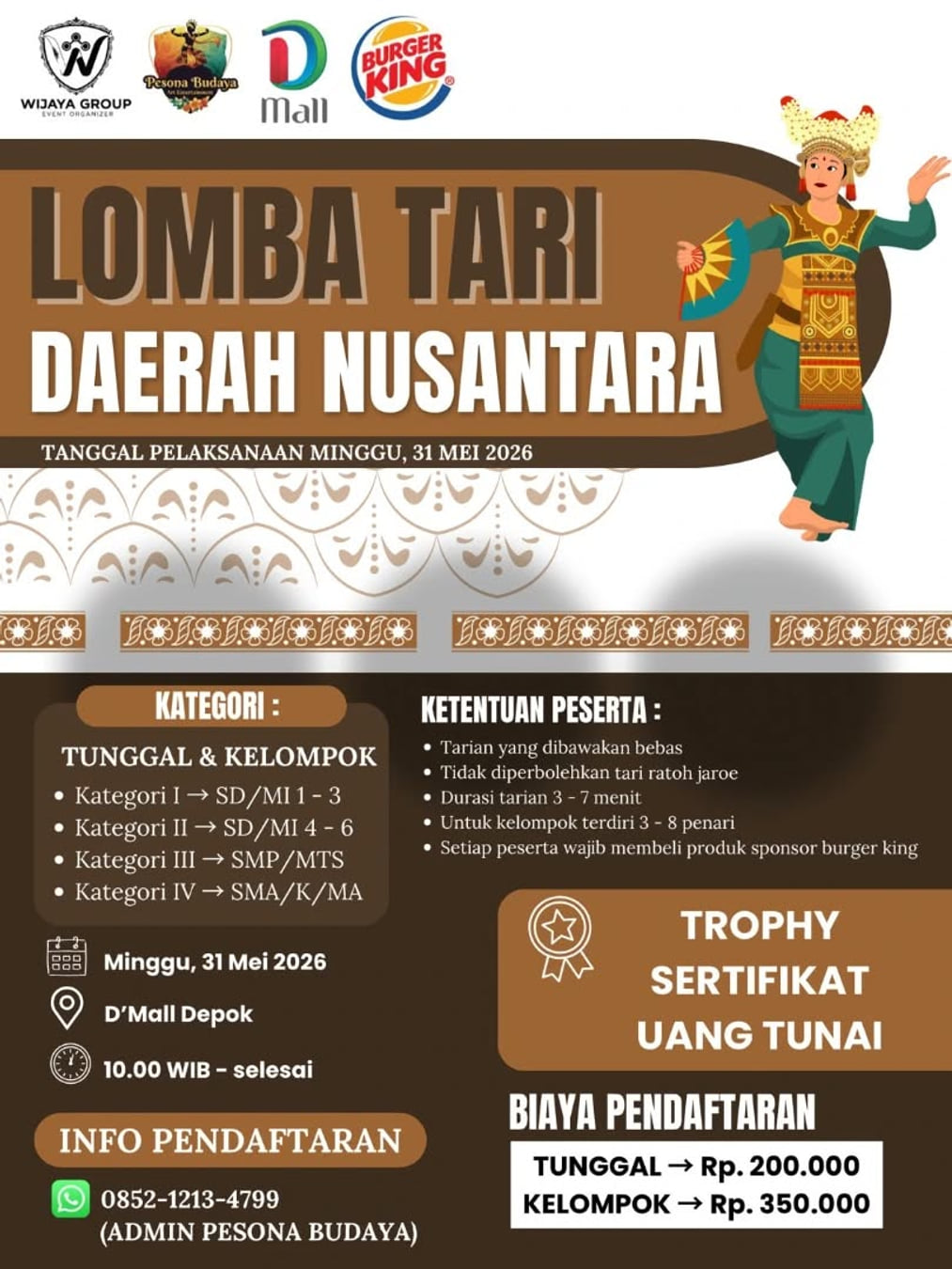 Lomba Tari Daerah Nusantara - Poster 2