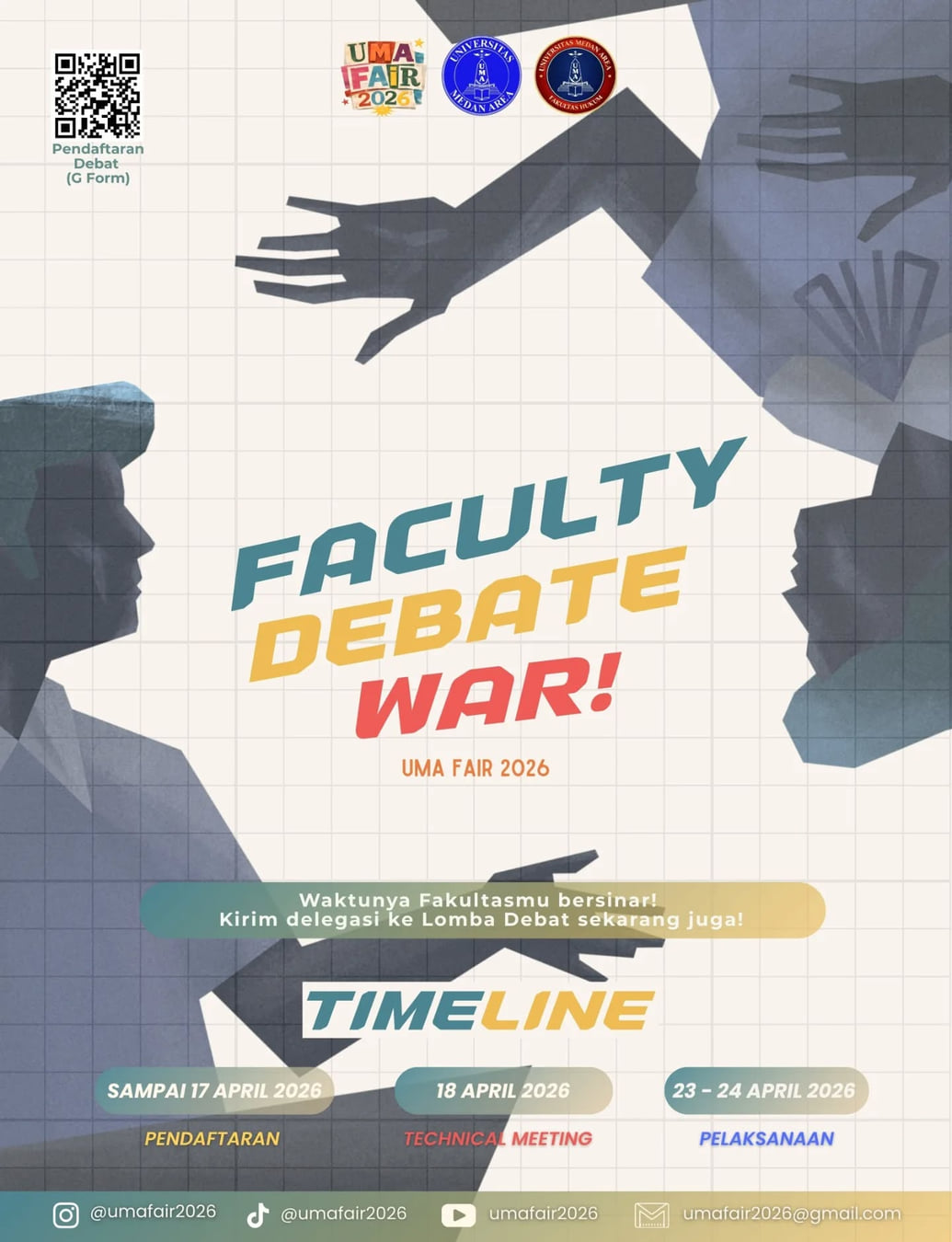 Faculty Debate War (UMA FAIR 2026) - Poster 2