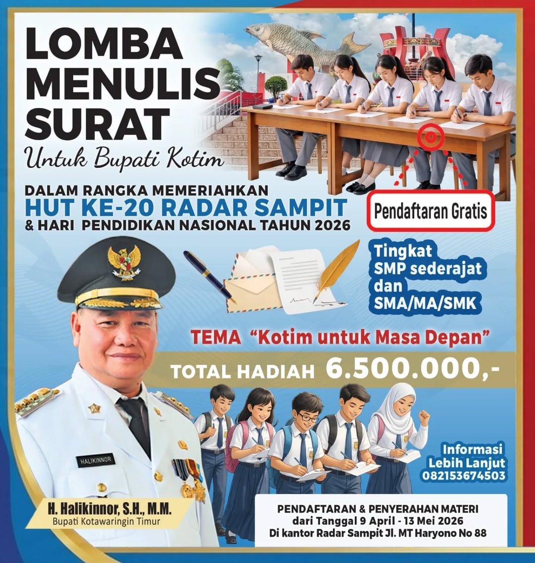 Lomba Menulis Surat untuk Bupati Kotim - Poster 2