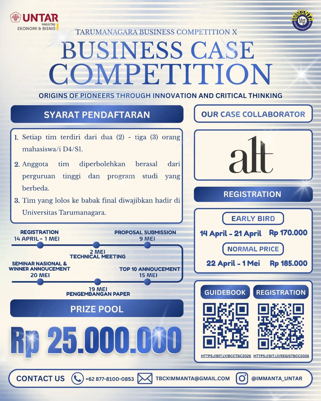 Tarumanagara Business Competition X - Business Case Competition - Poster 2