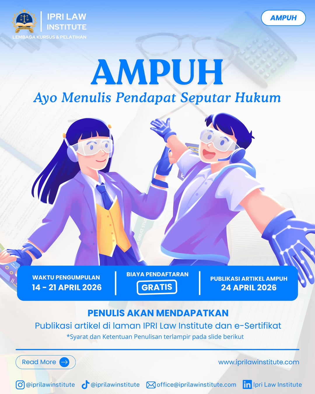 AMPUH! Ayo Menulis Pendapat Seputar Hukum! - Poster 2