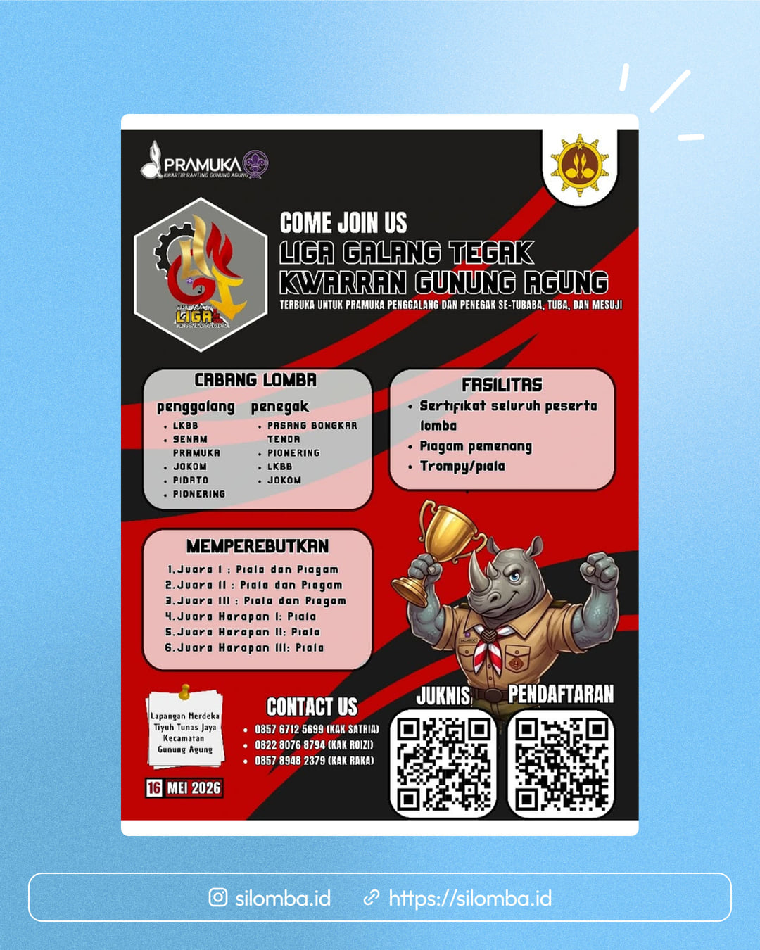 LIGA GALANG TEGAK KWARRAN GUNUNG AGUNG - Poster 1